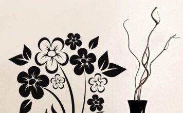 Wallsticker blomster er gaven til den allergiske